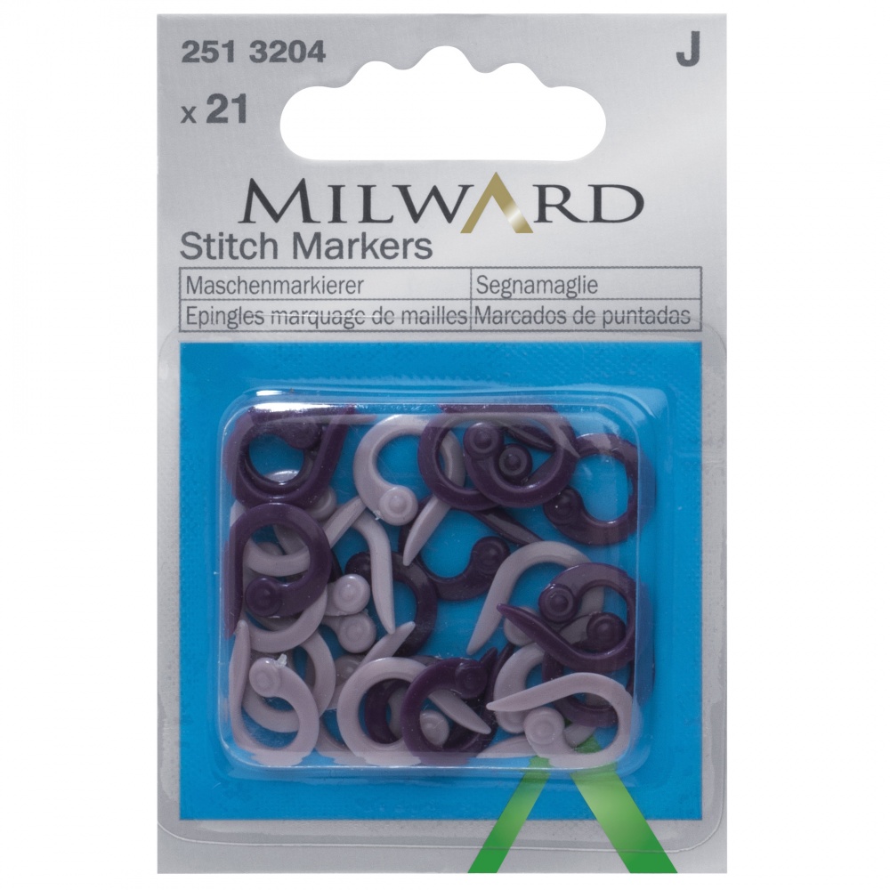 Milward  Stitch Markers Assorted Colours - 21 Pieces