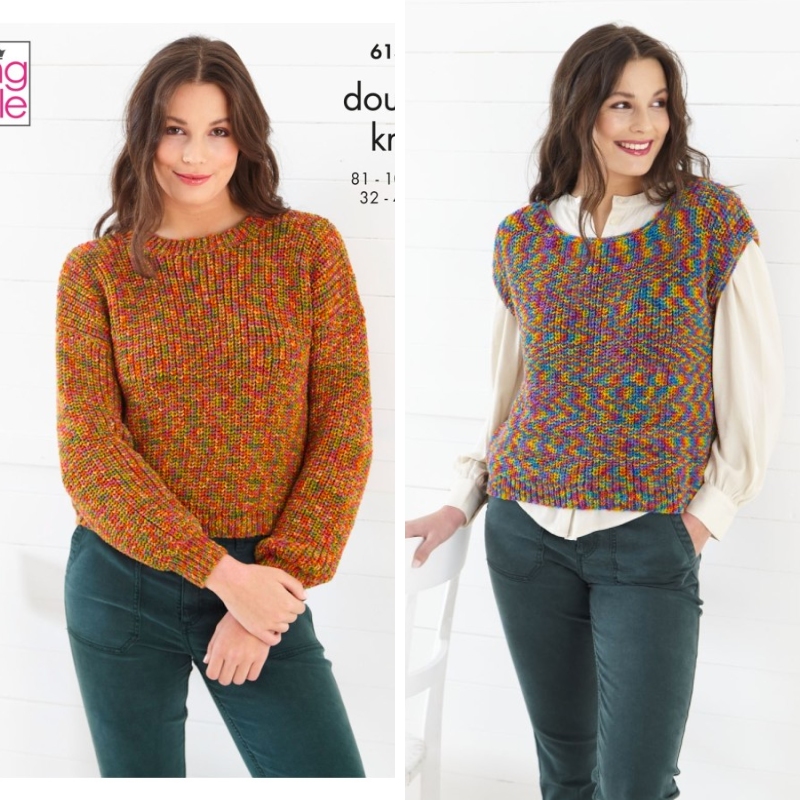 King Cole Sweater & Top Knitted in Jitterbug DK 6144