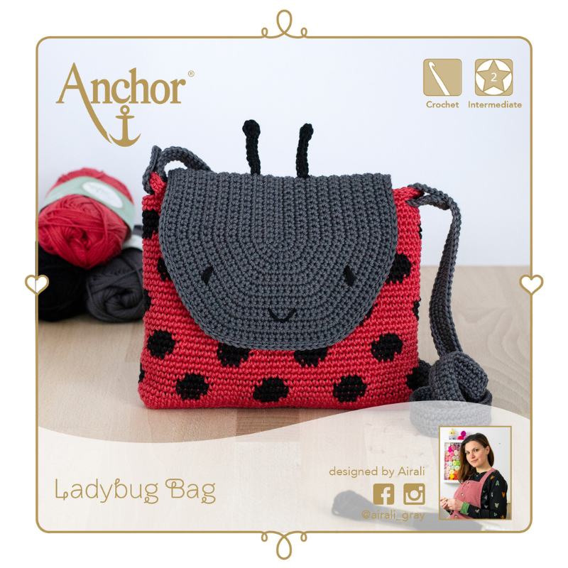 Crochet Kit Bag - Ladybug