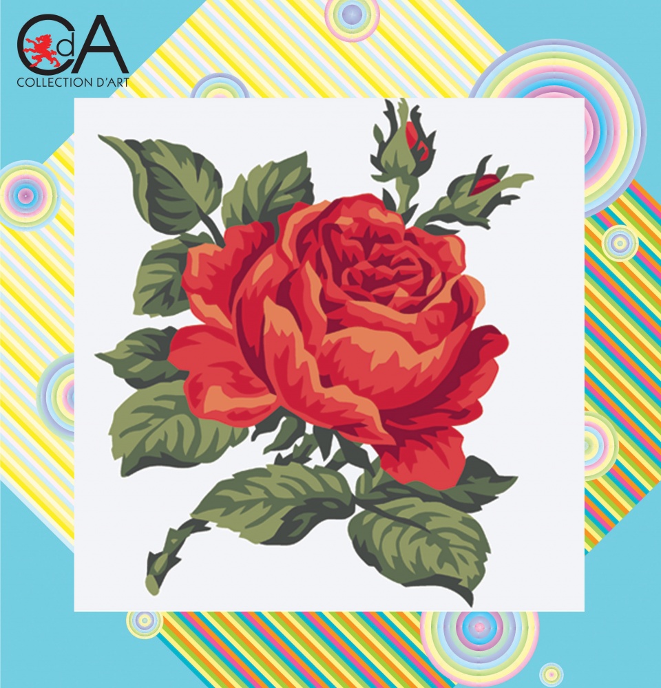 Collection d'Art Tapestry Kit - Red Rose