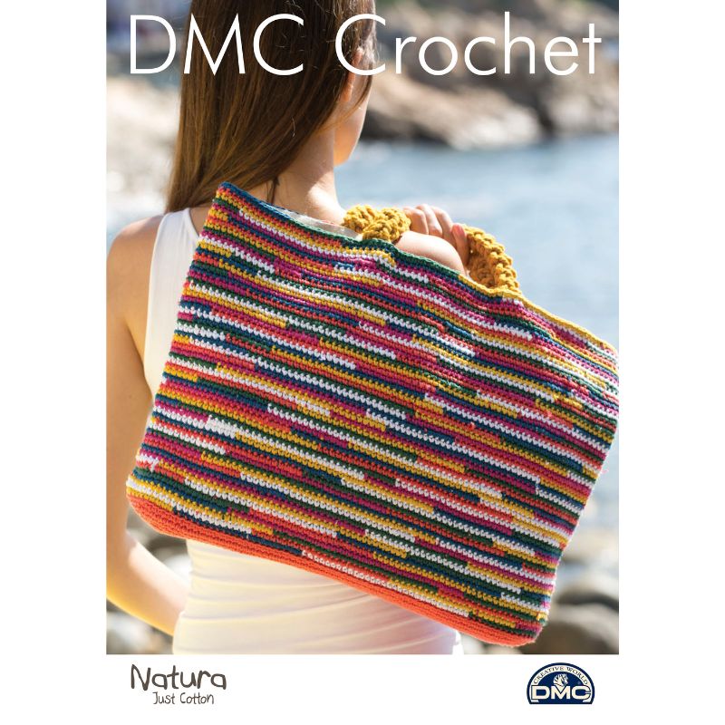 DMC Crochet Pattern - Striped bag