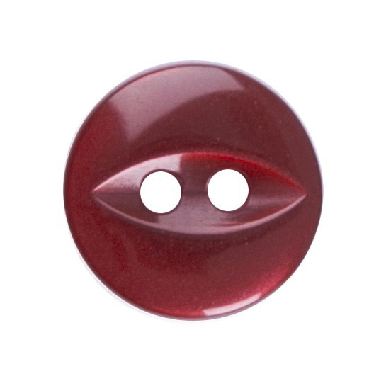 Fish Eye Polyester 11mm Dark Pink and Red