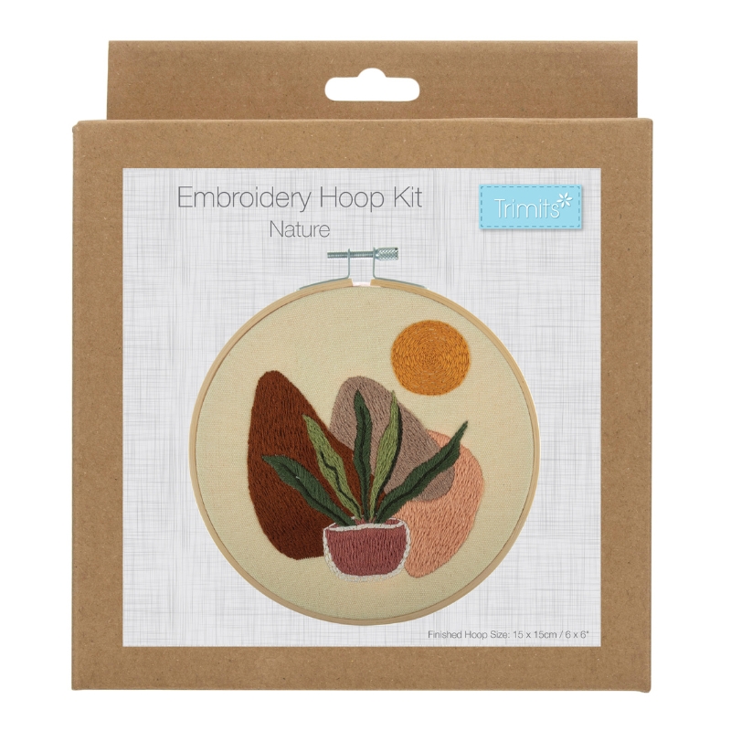Embroidery Kit with Hoop - Nature