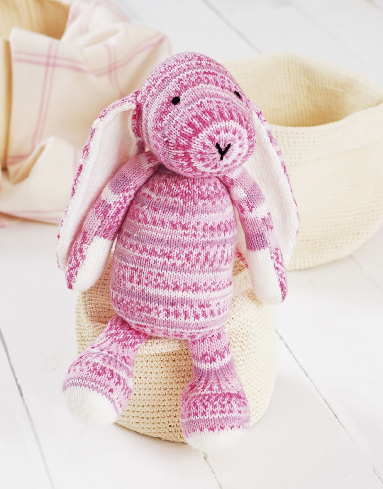 Knitting Pattern Toy Bunny In Snuggly Crofter DK